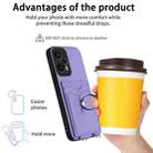 For Xiaomi Redmi Note 12 Turbo R20 Ring Card Holder Phone Case(Purple) - 3