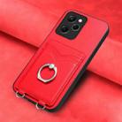 For Xiaomi Redmi Note 12 Pro Speed R20 Ring Card Holder Phone Case(Red) - 2