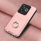 For Xiaomi Redmi Turbo 3 R20 Ring Card Holder Phone Case(Pink) - 2