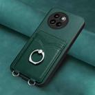 For Xiaomi Civi 4 Pro 5G R20 Ring Card Holder Phone Case(Green) - 2