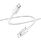 hoco U132 Beijing 1.2m 60W USB-C / Type-C to Type-C Charging Data Cable(Grey) - 1
