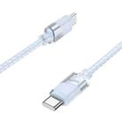 hoco U132 Beijing 1.2m 60W USB-C / Type-C to Type-C Charging Data Cable(Grey) - 3