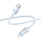 hoco U132 Beijing 1.2m 60W USB-C / Type-C to Type-C Charging Data Cable(Blue) - 1