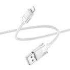 hoco U132 Beijing 1.2m 2.4A USB to 8 Pin Charging Data Cable(Grey) - 1