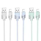 hoco U132 Beijing 1.2m 2.4A USB to 8 Pin Charging Data Cable(Grey) - 2