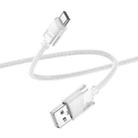 hoco U132 Beijing 1.2m 3A USB to USB-C / Type-C Charging Data Cable(Grey) - 1