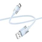 hoco U132 Beijing 1.2m 3A USB to USB-C / Type-C Charging Data Cable(Blue) - 1