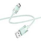 hoco U132 Beijing 1.2m 3A USB to USB-C / Type-C Charging Data Cable(Green) - 1