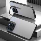 For iPhone 14 Pro Aluminum Alloy Lens Holder Frosted Skin-feel Phone Case(Silver) - 1