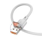 hoco U131 Afortunado 1.2m USB & Type-C to 8 Pin 2 in 1 Charging Data Cable(White) - 3
