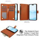 For iPhone 16 Plus YM016 Rhombic Zipper Card Wallet Leather Phone Case with Lanyard(Brown) - 2