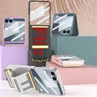 For Samsung Galaxy Z Flip7 5G GKK Integrated Ultra-thin Wristband Holder Phone Case(Silver) - 2
