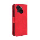 For itel A50C Skin Feel Calf Texture Card Slots Leather Phone Case(Red) - 3
