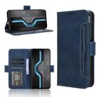 For itel P65 4G Skin Feel Calf Texture Card Slots Leather Phone Case(Blue) - 1