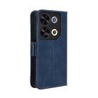 For itel P65 4G Skin Feel Calf Texture Card Slots Leather Phone Case(Blue) - 3