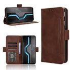 For itel P65 4G Skin Feel Calf Texture Card Slots Leather Phone Case(Brown) - 1