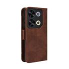 For itel P65 4G Skin Feel Calf Texture Card Slots Leather Phone Case(Brown) - 3