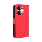 For itel A80 4G Skin Feel Calf Texture Card Slots Leather Phone Case(Red) - 3
