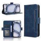 For itel A80 4G Skin Feel Calf Texture Card Slots Leather Phone Case(Blue) - 1