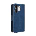 For itel A80 4G Skin Feel Calf Texture Card Slots Leather Phone Case(Blue) - 3