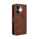 For itel A80 4G Skin Feel Calf Texture Card Slots Leather Phone Case(Brown) - 3
