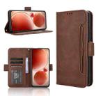 For itel S25 4G Skin Feel Calf Texture Card Slots Leather Phone Case(Brown) - 1