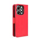 For itel A90 4G Skin Feel Calf Texture Card Slots Leather Phone Case(Red) - 3