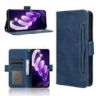 For itel City 100 4G Skin Feel Calf Texture Card Slots Leather Phone Case(Blue) - 1