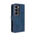 For itel City 100 4G Skin Feel Calf Texture Card Slots Leather Phone Case(Blue) - 3