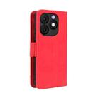 For itel Zeno 10 Skin Feel Calf Texture Card Slots Leather Phone Case(Red) - 3