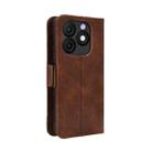 For itel Zeno 10 Skin Feel Calf Texture Card Slots Leather Phone Case(Brown) - 3