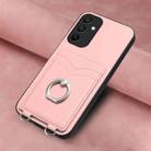For Samsung Galaxy A15 4G Global R20 Ring Card Holder Phone Case(Pink) - 2