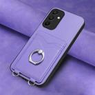 For Samsung Galaxy A15 4G Global R20 Ring Card Holder Phone Case(Purple) - 2