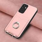 For Samsung Galaxy A35 R20 Ring Card Holder Phone Case(Pink) - 2