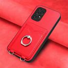 For Samsung Galaxy A53 5G R20 Ring Card Holder Phone Case(Red) - 2