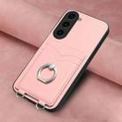 For Samsung Galaxy S23 5G R20 Ring Card Holder Phone Case(Pink) - 2