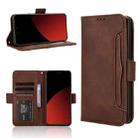 For Xiaomi Civi 4 Pro 5G Skin Feel Calf Texture Card Slots Leather Phone Case(Brown) - 1