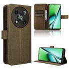 For Itel RS4 Diamond Texture Leather Phone Case(Brown) - 1