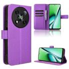 For Itel RS4 Diamond Texture Leather Phone Case(Purple) - 1