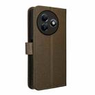 For Itel S24 4G Diamond Texture Leather Phone Case(Brown) - 3