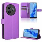 For Itel S24 4G Diamond Texture Leather Phone Case(Purple) - 1