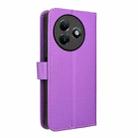 For Itel S24 4G Diamond Texture Leather Phone Case(Purple) - 3