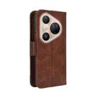 For Huawei Pura 80 Pro 5G / 80 Pro+ 5G Skin Feel Calf Texture Card Slots Leather Phone Case(Brown) - 3