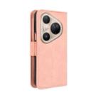 For Huawei Pura 80 Ultra 5G Skin Feel Calf Texture Card Slots Leather Phone Case(Pink) - 3