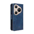 For Huawei Pura 80 Ultra 5G Skin Feel Calf Texture Card Slots Leather Phone Case(Blue) - 3
