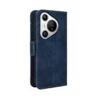 For Huawei Pura 70 Skin Feel Calf Texture Card Slots Leather Phone Case(Blue) - 3