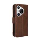 For Huawei Pura 70 Skin Feel Calf Texture Card Slots Leather Phone Case(Brown) - 3