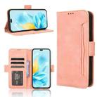 For Honor 200 Lite Global Skin Feel Calf Texture Card Slots Leather Phone Case(Pink) - 1