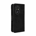 For Honor 200 Pro 5G Skin Feel Calf Texture Card Slots Leather Phone Case(Black) - 3