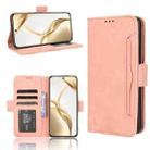 For Honor 200 5G Skin Feel Calf Texture Card Slots Leather Phone Case(Pink) - 1